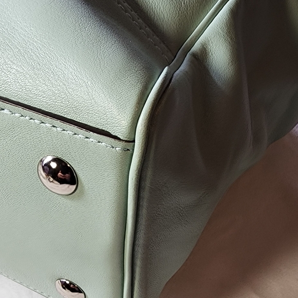 Coach Legacy Candace Carryall 24201 All Leather Satchel Seafoam/Mint 2012 EUC - Picture 9 of 16